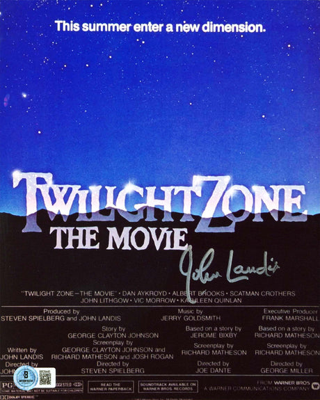 John Landis Twilight Zone Authentic Signed 8x10 Vertical Photo Autographed BAS 5