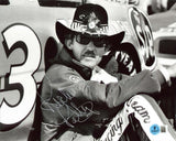 Richard Petty Signed 8x10 Black & White Horizontal Photo Autographed BAS 5