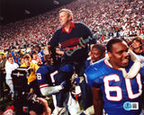 Giants Bill Parcells Authentic Signed 8x10 Horizontal Photo BAS #BR29443