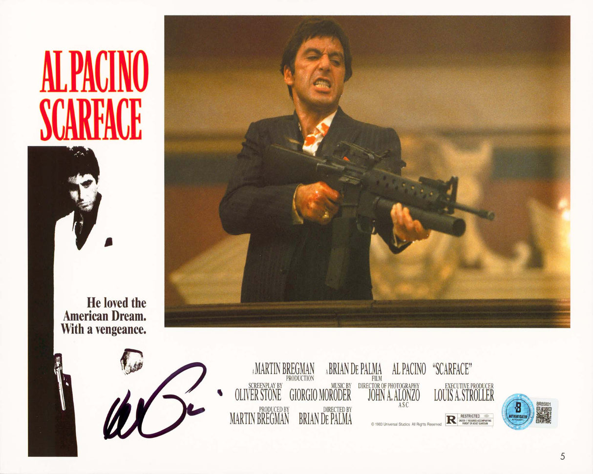 Al Pacino Scarface Authentic Signed 8x11 Lobby Card Photo Autographed BAS 1