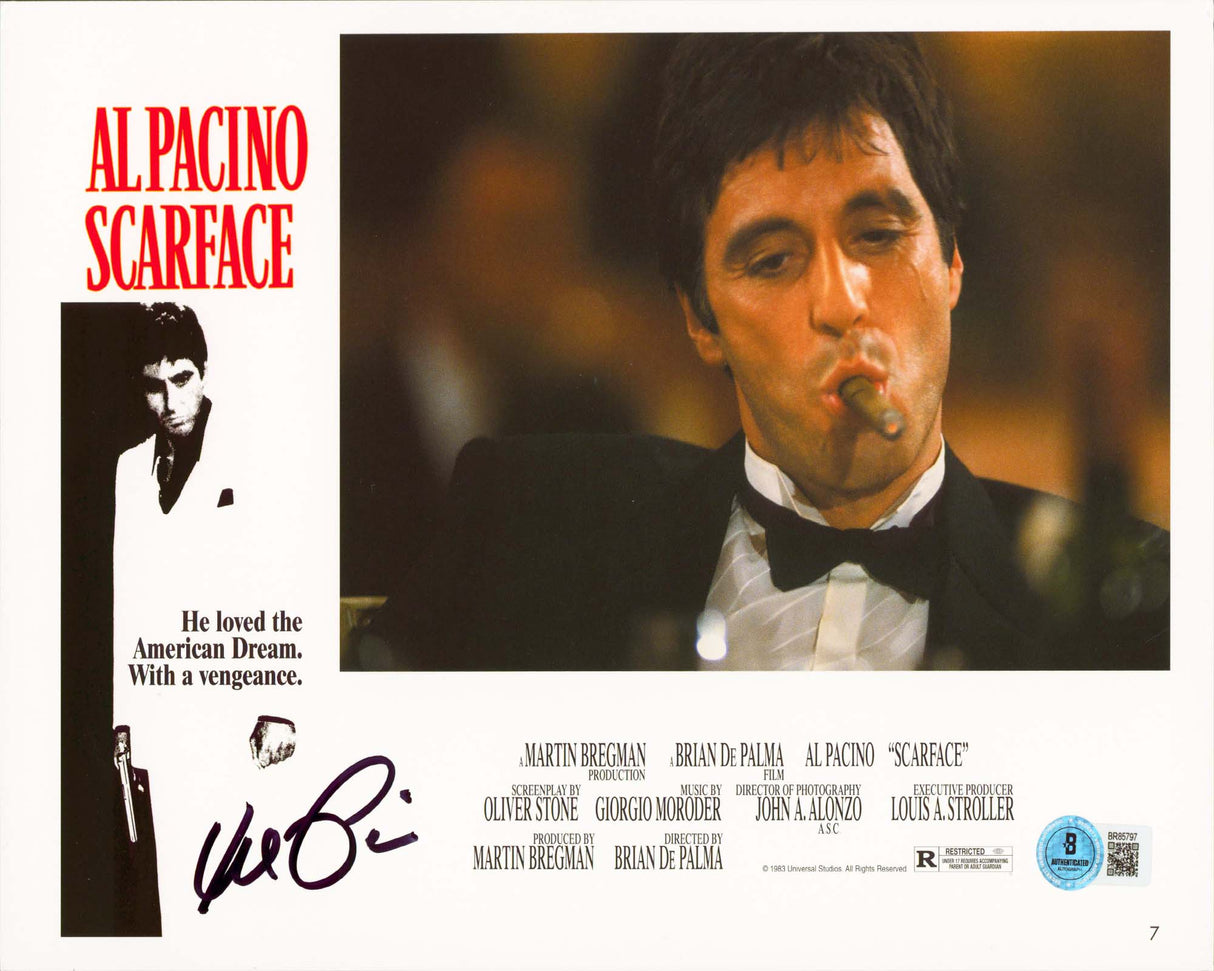 Al Pacino Scarface Authentic Signed 8x11 Horizontal Lobby Card Photo BAS 2