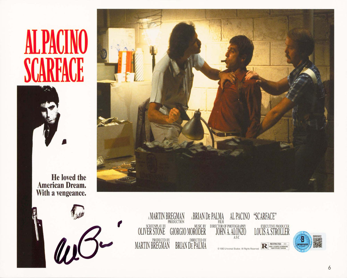 Al Pacino Scarface Authentic Signed 8x11 Horizontal Lobby Card Photo BAS#BR85802