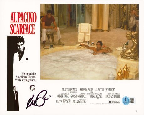 Al Pacino Scarface Signed 8x11 Horizontal Lobby Card Photo BAS #BR85800