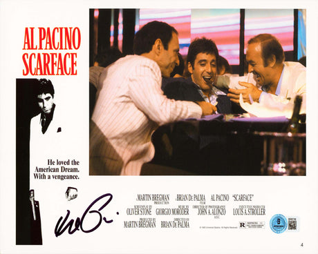 Al Pacino Scarface Signed 8x11 Horizontal Lobby Card Photo BAS #BR85798