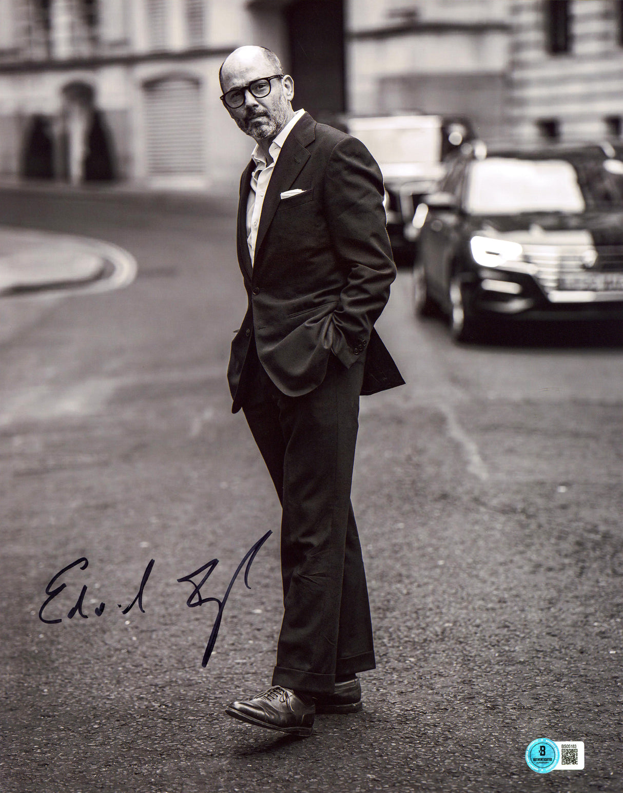 Edward Berger Conclave Authentic Signed 11x14 Vertical Photo BAS #BS05183