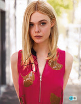 Elle Fanning Maleficent Authentic Signed 11x14 Vertical Photo BAS #BS05191