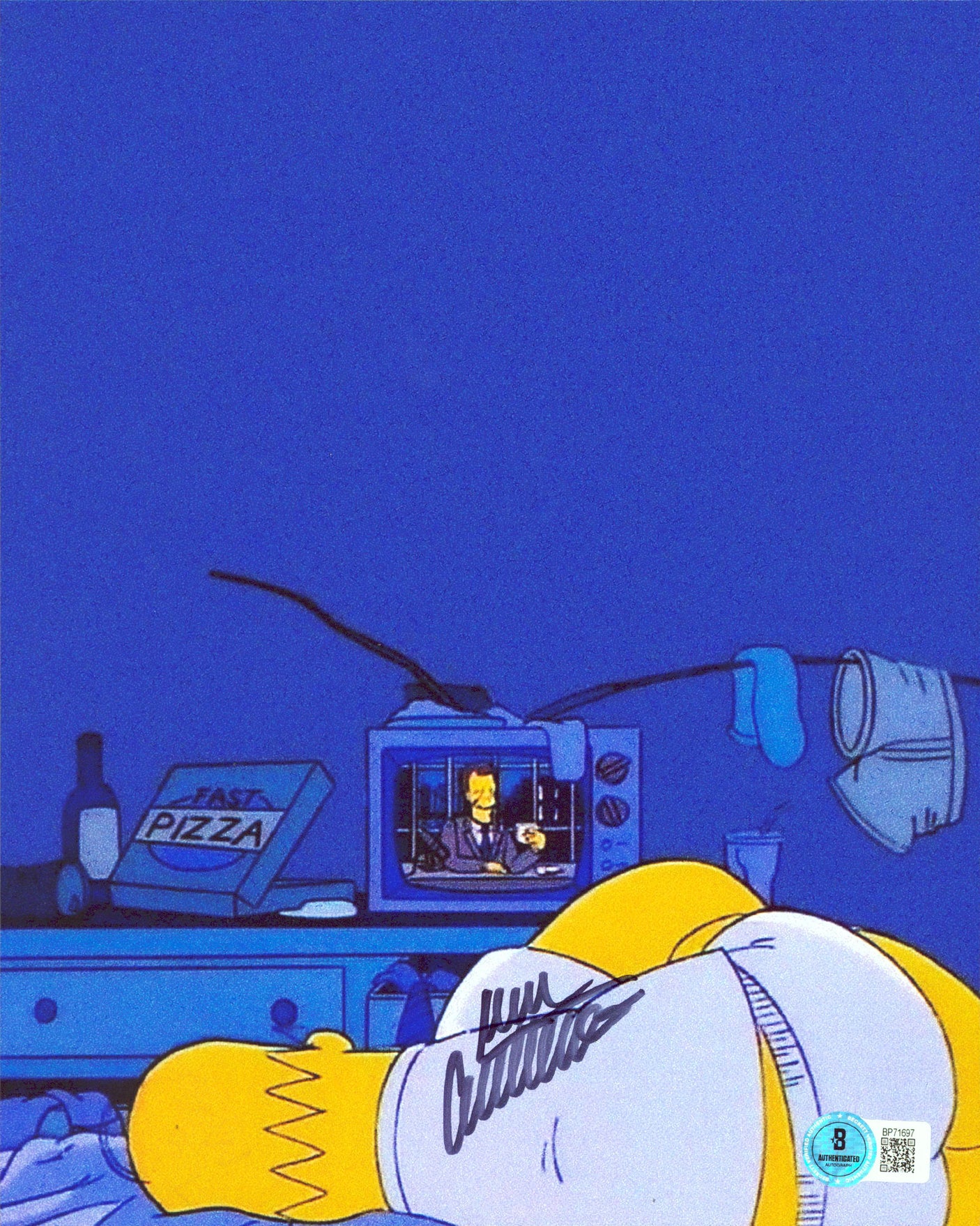Dan Castellaneta The Simpsons Authentic Signed 8x10 Vertical T.V. Photo BAS