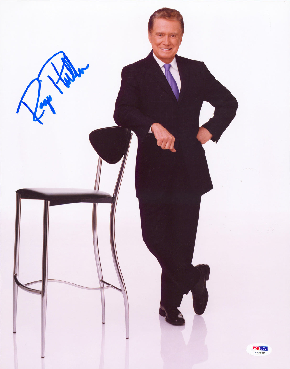 Regis Philbin Millionaire Authentic Signed 11x14 Vertical Photo PSA/DNA #S33549