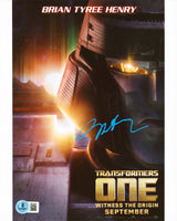 Brian Tyree Henry Transformers One Authentic Signed 8x10 Photo BAS #BS20489