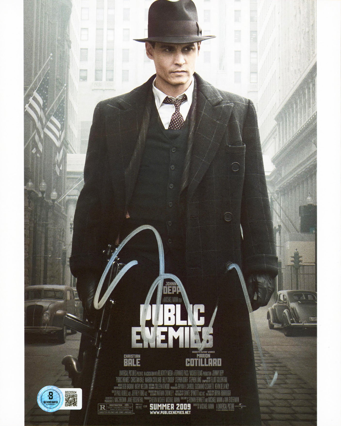 Michael Mann Public Enemies Authentic Signed 8x10 Vertical Photo BAS #BS20504