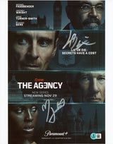 Jeffrey Wright & Jodie Turner Smith The Agency Signed 11x14 Photo BAS #BS20602