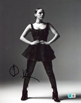 Dafne Keen Logan Authentic Signed 11x14 Black & White Photo BAS #BS20546