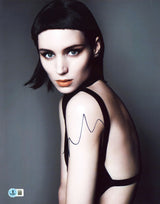 Rooney Mara The Girl w/ Dragon Tattoo Authentic Signed 11x14 Photo BAS #BS20533