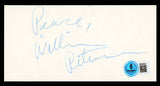 William Peterson CSI: Vegas "Peace" Signed 3x6 Cut Signature BAS #BS29434