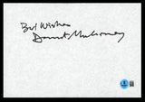 Dermot Mulroney "Best Wishes" Authentic Signed Cut Signature 6x8.75 BAS #BS29304