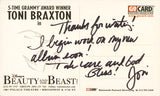 Toni Braxton Beauty and the Beast Authentic Signed 4.25x6 Postcard BAS #BS29284