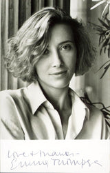 Emma Thompson The Tall Guy "Love & Thanks" Signed 3.5x5.5 Photo BAS #BS29315