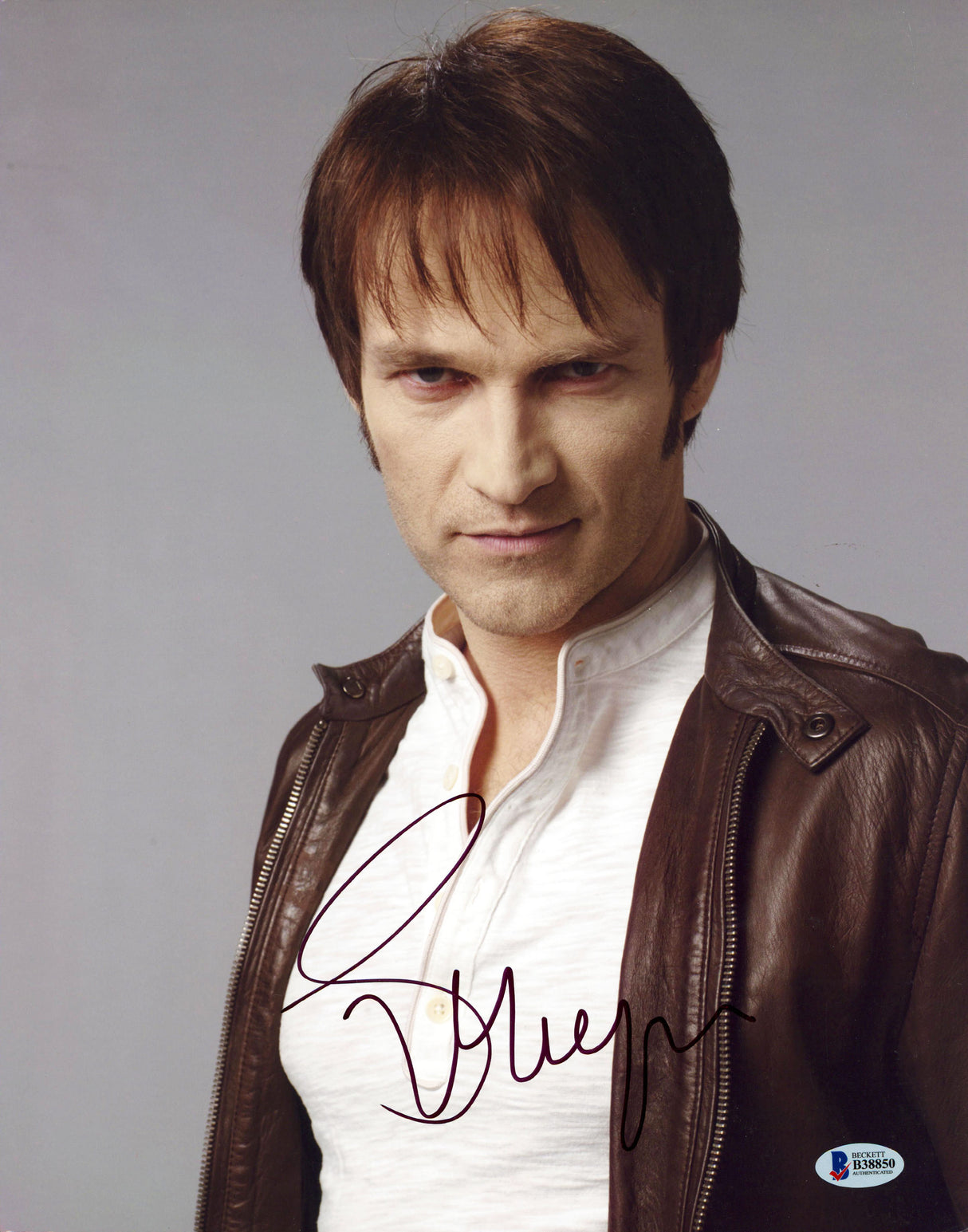 Stephen Moyer True Blood Authentic Signed 11x14 Vertical Photo BAS #B38850