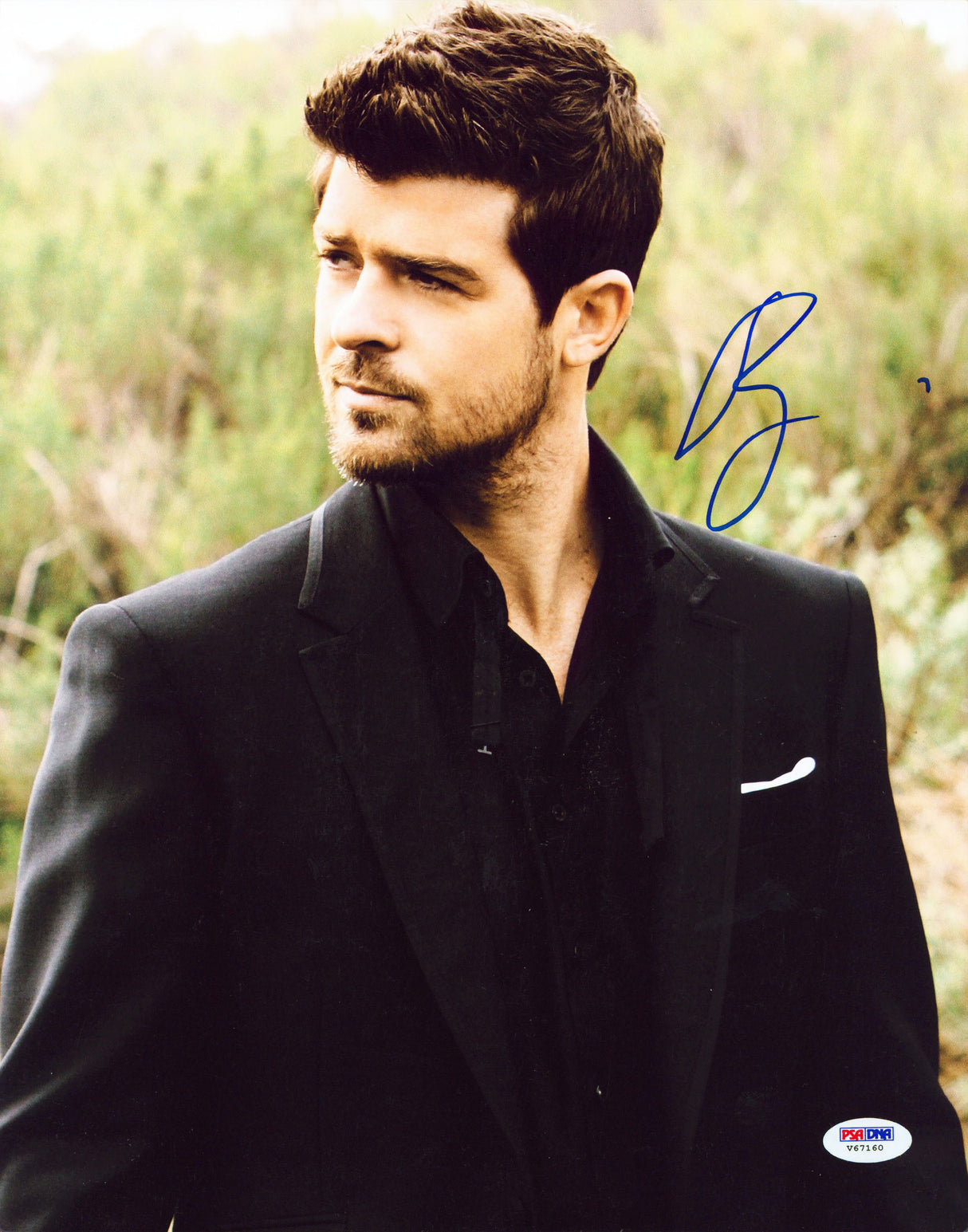 Robin Thicke Blurred Lines Authentic Signed 11x14 Vertical Photo PSA/DNA #V67160
