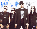 Adrenaline Mob (4) Orlando, Allen, Leonhardt & Pero Signed 11x14 Photo PSA 1