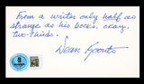 Dean Koontz Author Authentic Signed 2.5x4.25 Index Card Autographed BAS #BS29329