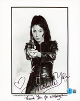 Michelle Yeoh Tomorrow Never Dies "Thank You For Writing" Signed 8x10 Photo BAS
