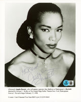 Angela Bassett Macbeth "God Bless" Authentic Signed 8x10 Photo BAS #BS20681