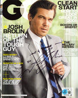 Josh Brolin "Love & Peace xo" Signed January 2008 GQ Magazine Cover BAS #BS20677