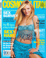 Cameron Diaz Authentic Signed March 2002 Cosmopolitan Magazine Cover BAS#BS20665