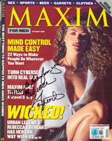 Rebecca Gayheart "Nice To Hear From.." Signed Oct. 1998 Maxim Magazine Cover BAS