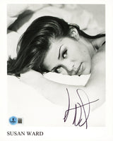 Susan Ward Sunset Beach Authentic Signed 8x10 Black & White Photo BAS #BS20784