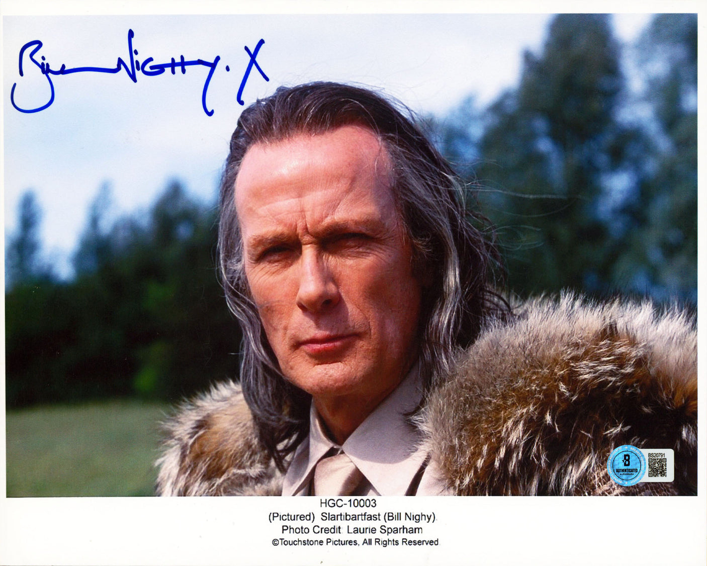 Bill Nighy Hitchhikers Guide To The Galaxy Authentic Signed 8.5x11 Photo BAS