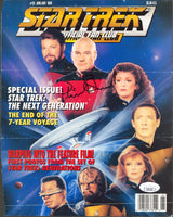 Patrick Stewart Star Trek Authentic Signed Magazine Cover JSA #CE01183