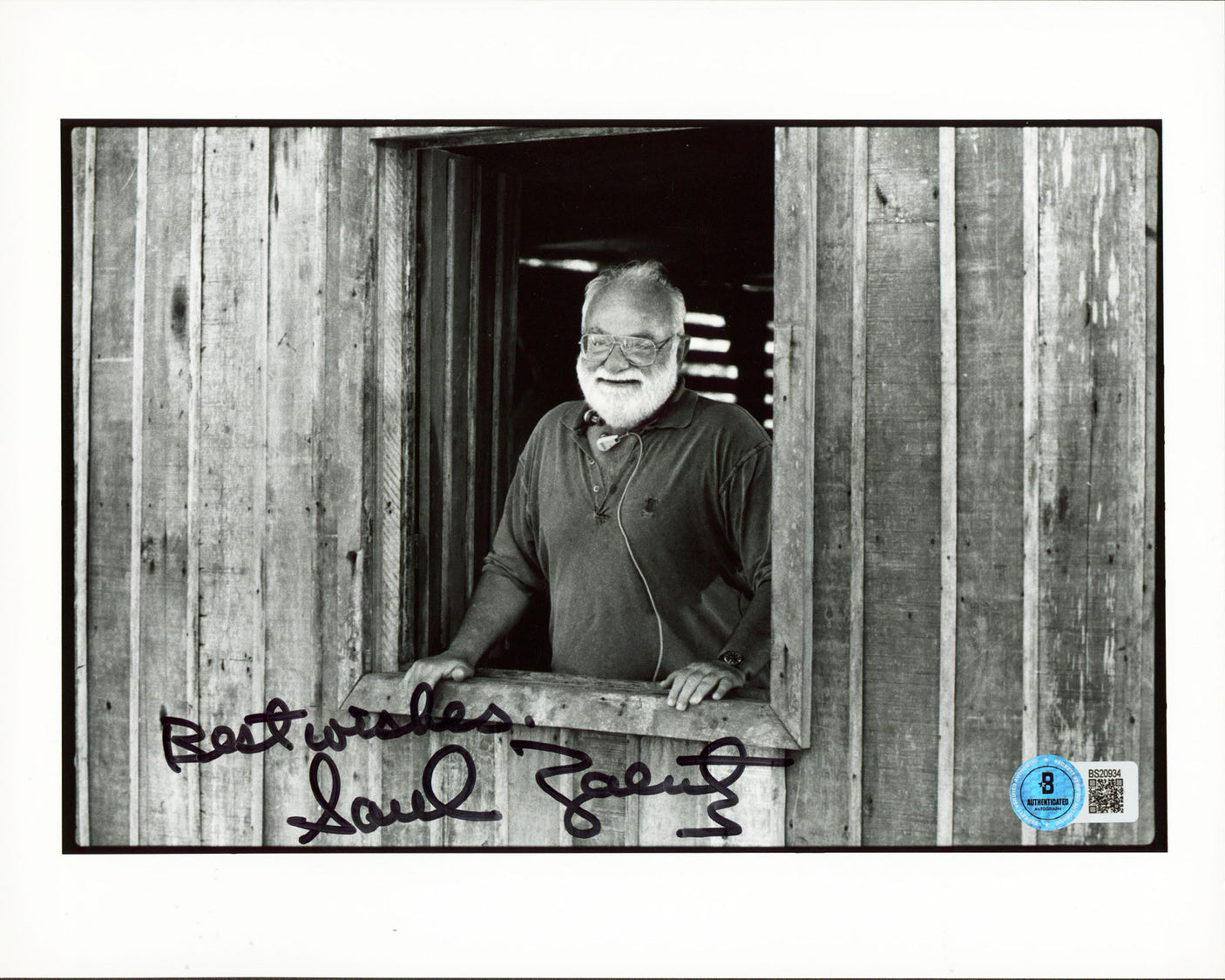 Saul Zaentz Producer "Best Wishes" Authentic Signed 8x10 Photo BAS #BS20934
