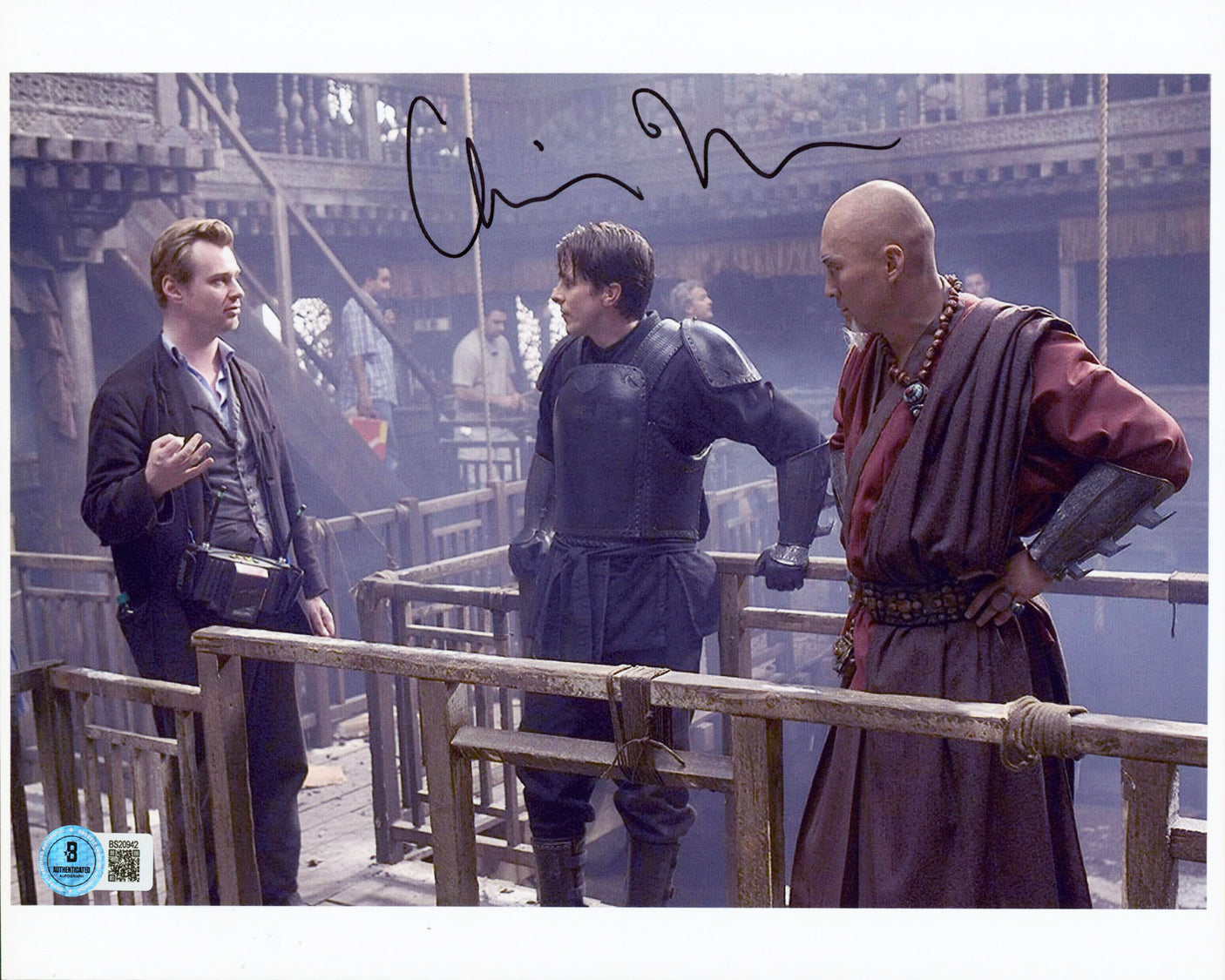 Christopher Nolan Batman Begins Authentic Signed 8.5x11 Photo BAS #BS20942