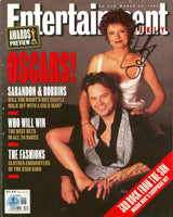 Susan Sarandon & Tim Robbins Signed Entertainment Weekly Magazine Cover BAS
