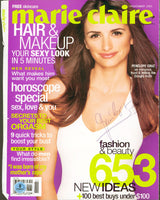 Penelope Cruz Authentic Signed Marie Claire Magazine Cover Nov. 2001 BAS#BR43966