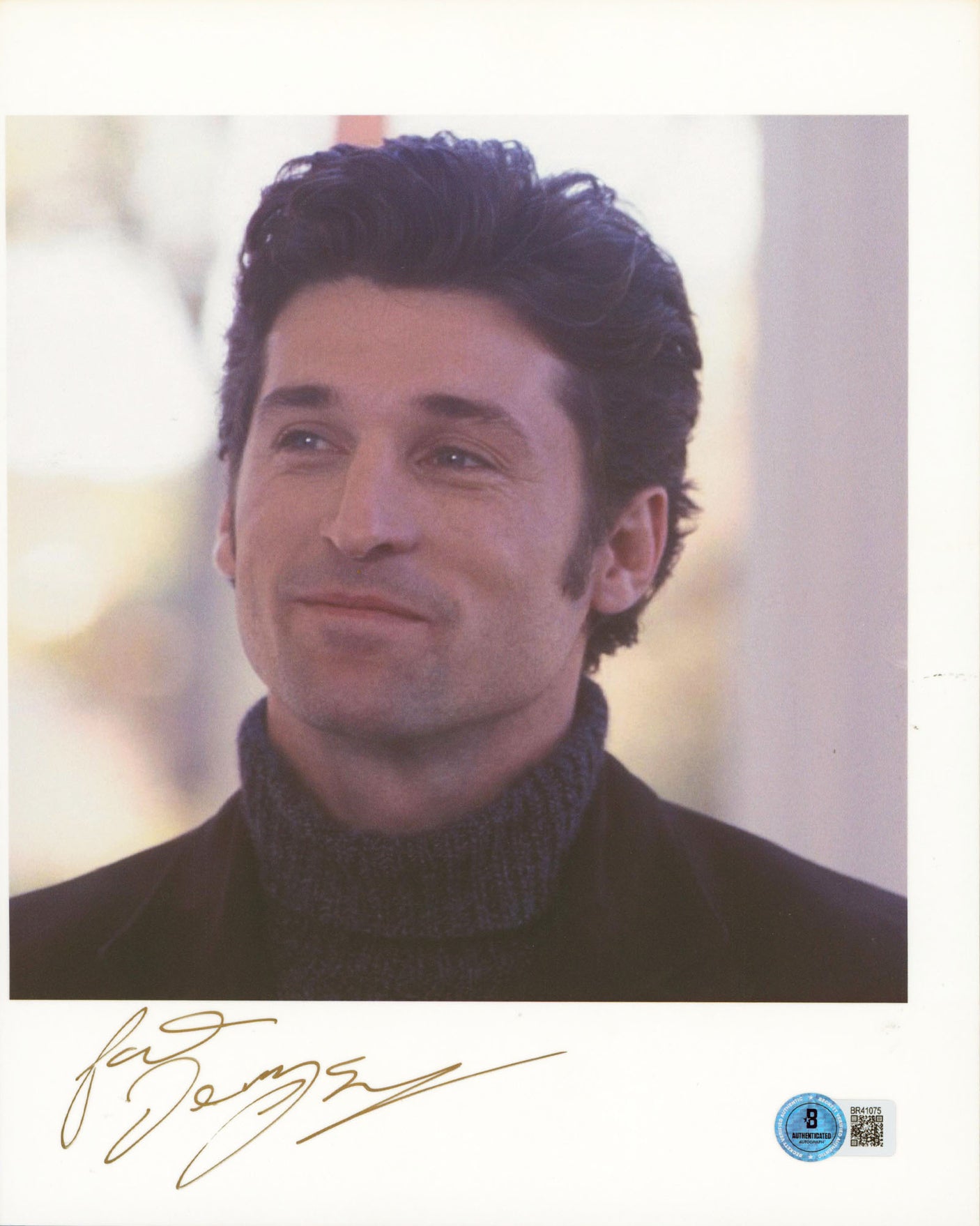 Patrick Dempsey Grey's Anatomy Authentic Signed 8.5x11 Photo BAS #BR41075