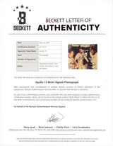 Apollo 13 (3) Hanks, Bacon, & Paxton Signed 8x10 Framed Photo BAS #AC71225