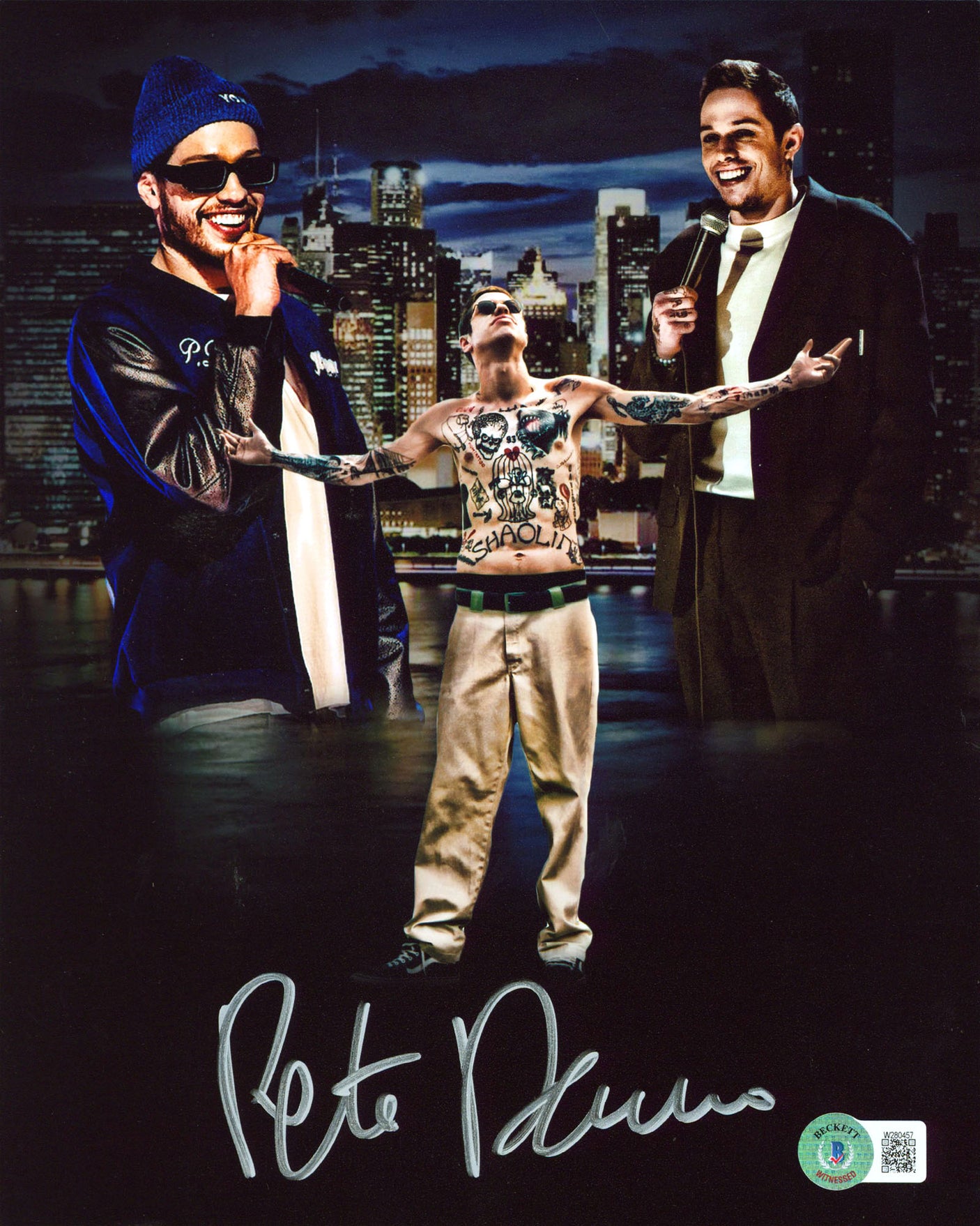 Pete Davidson Comedian & Actor Authentic Signed 8x10 Collage Vertical Photo BAS