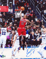 Bulls Demar DeRozan Authentic Signed 11x14 Vertical Photo BAS Witnessed
