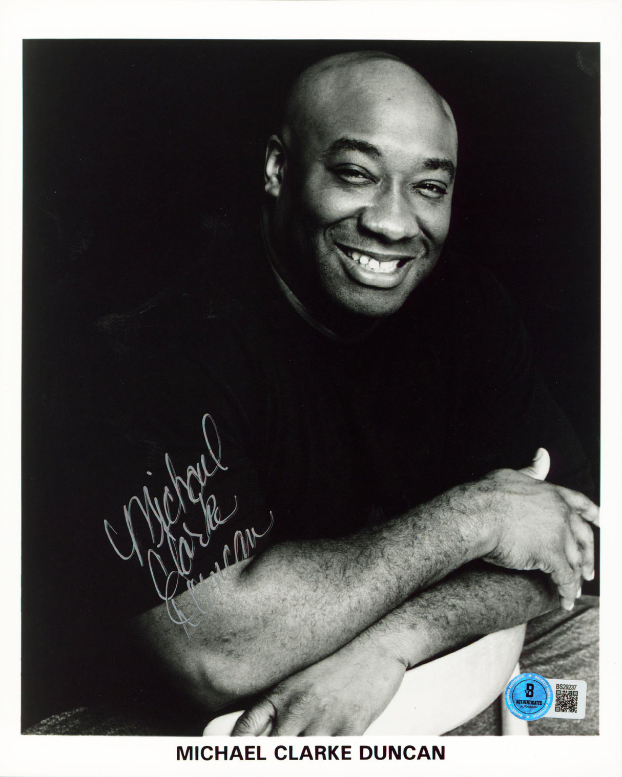 Michael Clarke Duncan The Green Mile Authentic Signed 8x10 Photo BAS #BS29237