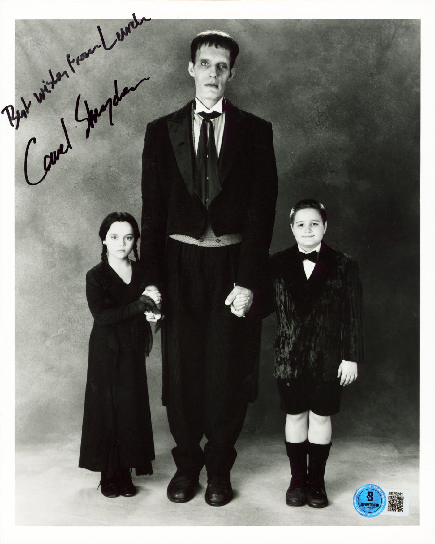 Carel Struycken The Addams Family "Best Wishes From Lurch" Signed 8x10 Photo BAS