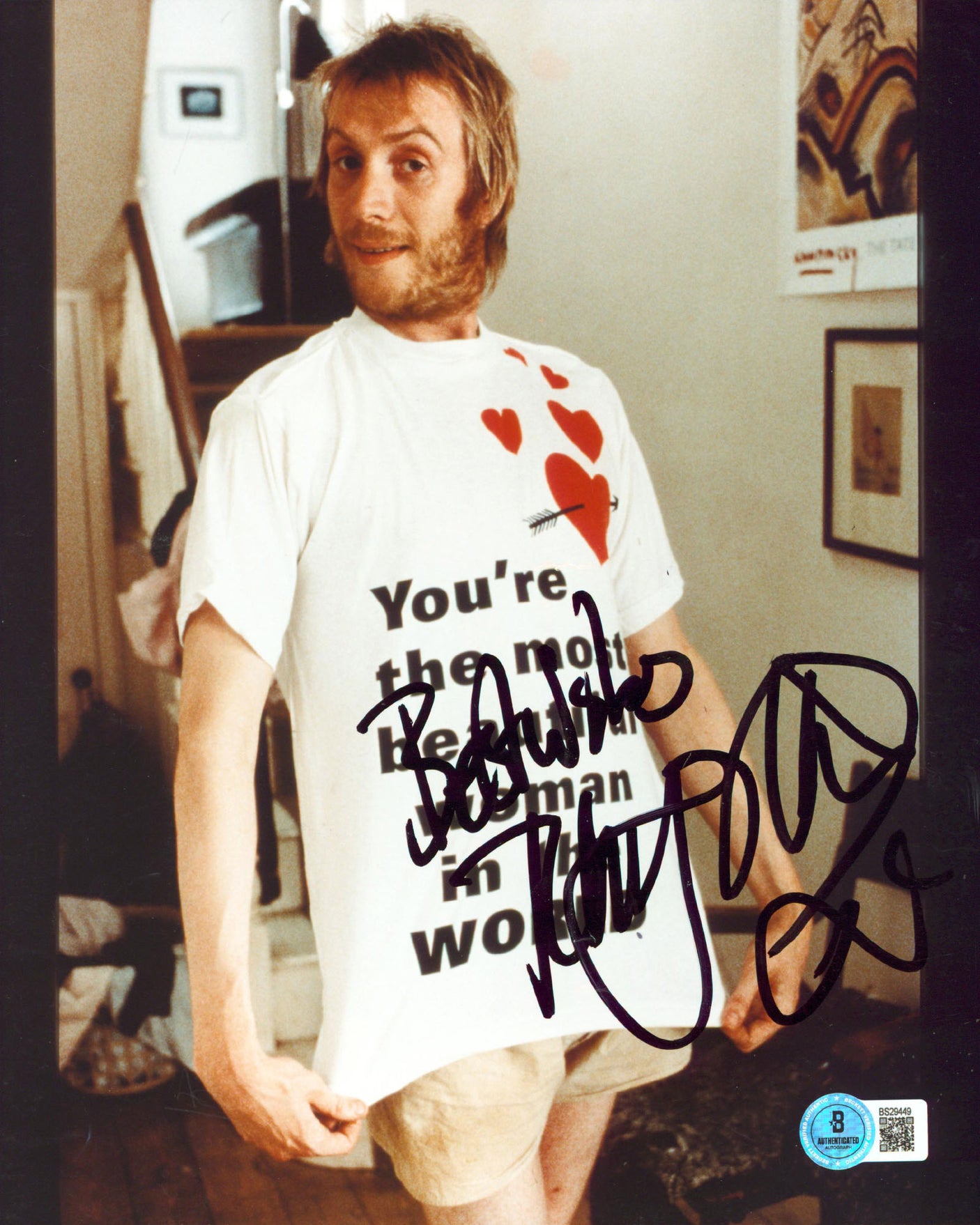 Rhys Ifans Notting Hill "Best Wishes" Authentic Signed 8x10 Photo BAS #BS29449