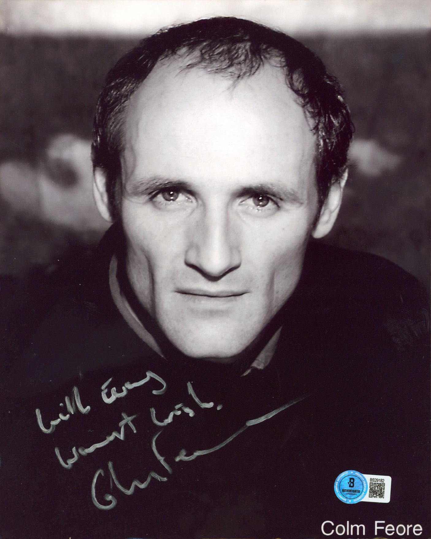 Colm Feore Riddick "With Every Warm Wish" Signed 8x10 Photo BAS #BS29182