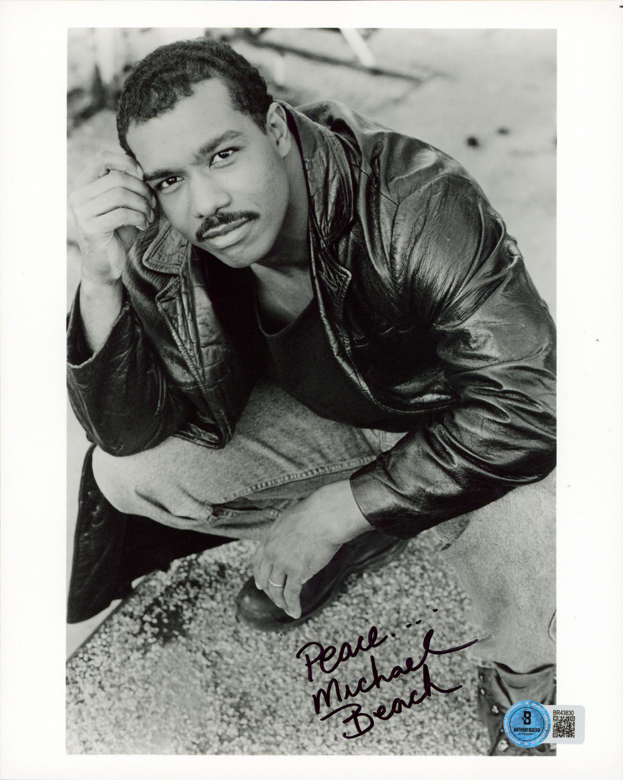 Michael Beach The Perfect Couple "Peace" Signed 8x10 Vertical Photo BAS #BR43830