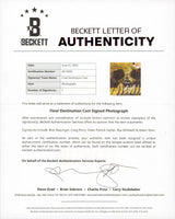 Final Destination Bloodlines Bassinger, Perry, Joyner, +2 Signed 8x10 Photo BAS