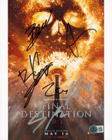 Final Destination Bloodlines Bassinger, Perry, +5 Signed 8x10 Photo BAS #AE13597
