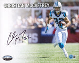 Panthers Christian McCaffrey Authentic Signed 8.5x11 Horizontal Photo BASBS78018