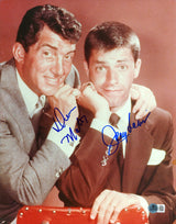 Dean Martin & Jerry Lee Lewis Authentic Signed 11x14 Photo Auto 10! BAS #AE02949